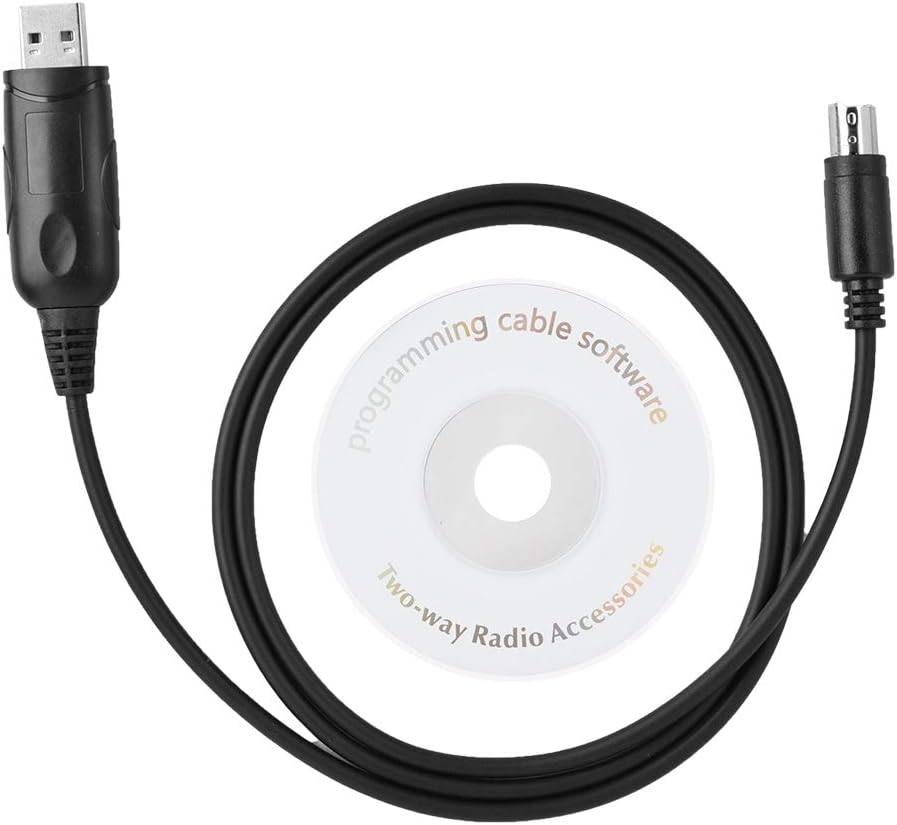 USB-кабель для программирования раций Dioche, USB-кабель для программирования раций, черный.