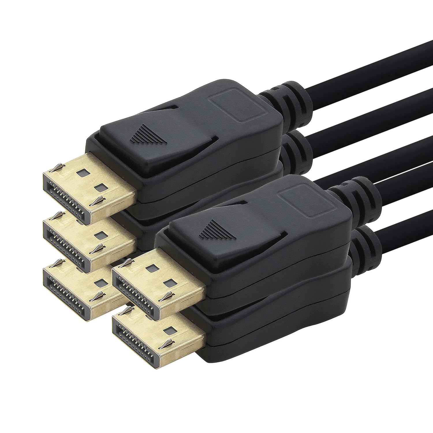 1aTTack.de 5 x DP кабель 4K 60 Гц - 3,0 м - кабель Displayport, пропускна здатність DP 1.2 макс. 21,6 Гбіт/с 4K2K 60 Гц сумісний з