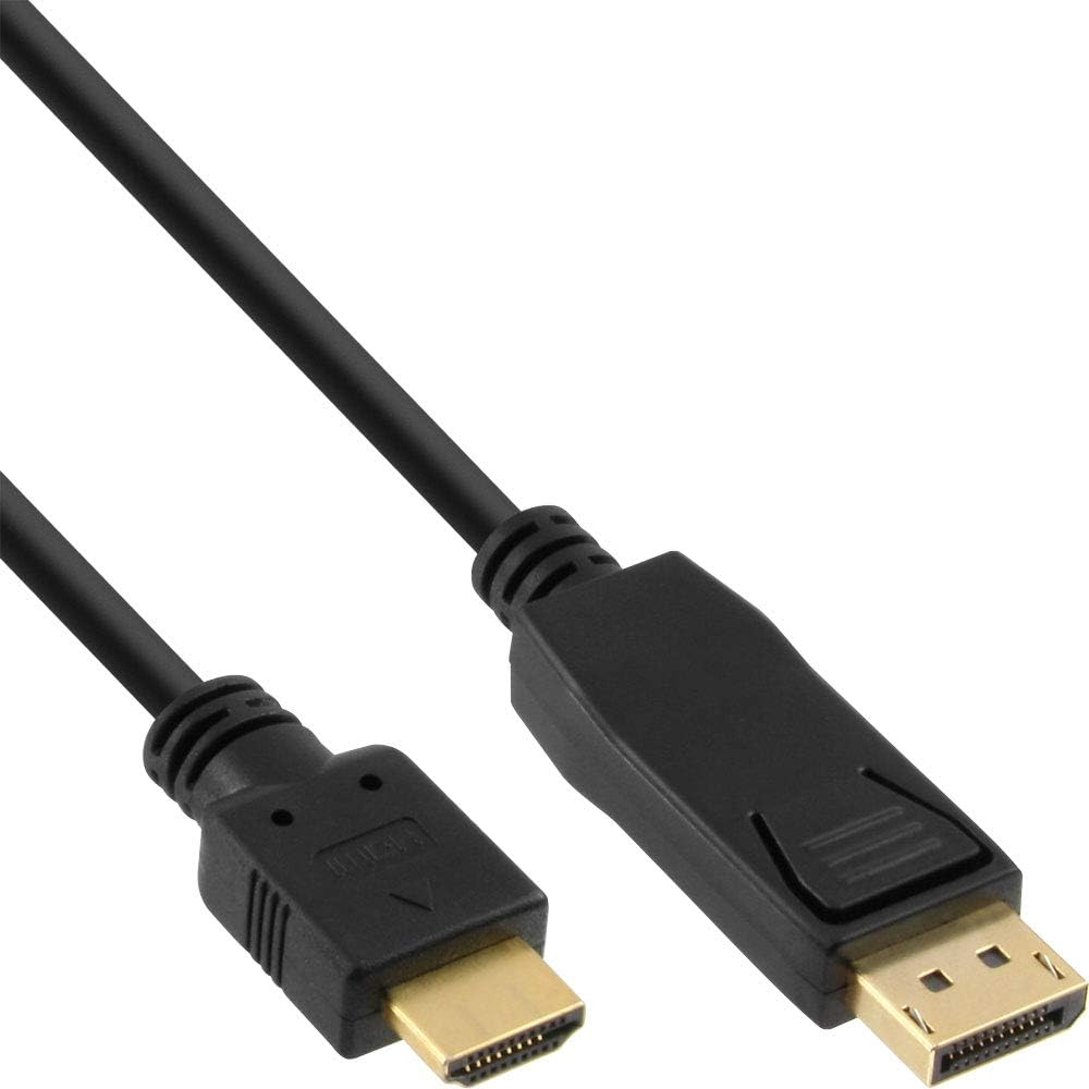 Кабель InLine® DisplayPort — HDMI, черный, 10 м