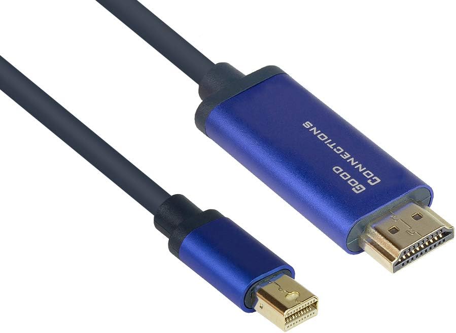 Кабель Good Connections® SmartFLEX Mini DisplayPort 1.4 — HDMI 2.0 — 4K UHD @60 Гц RGB / 4:4:4 — медный провод, алюминиевый корпус