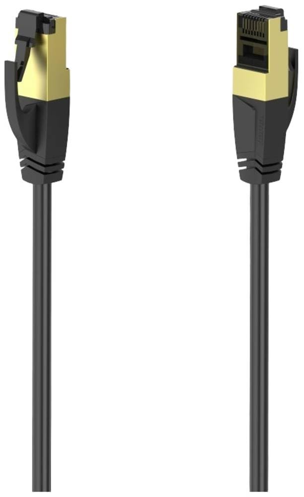 Сетевой кабель Hama Cat 8 3 м, Gigabit Ethernet до 40 Гбит/с (длинный кабель RJ45, двойное экранирование S/FTP, витая витая вилка,