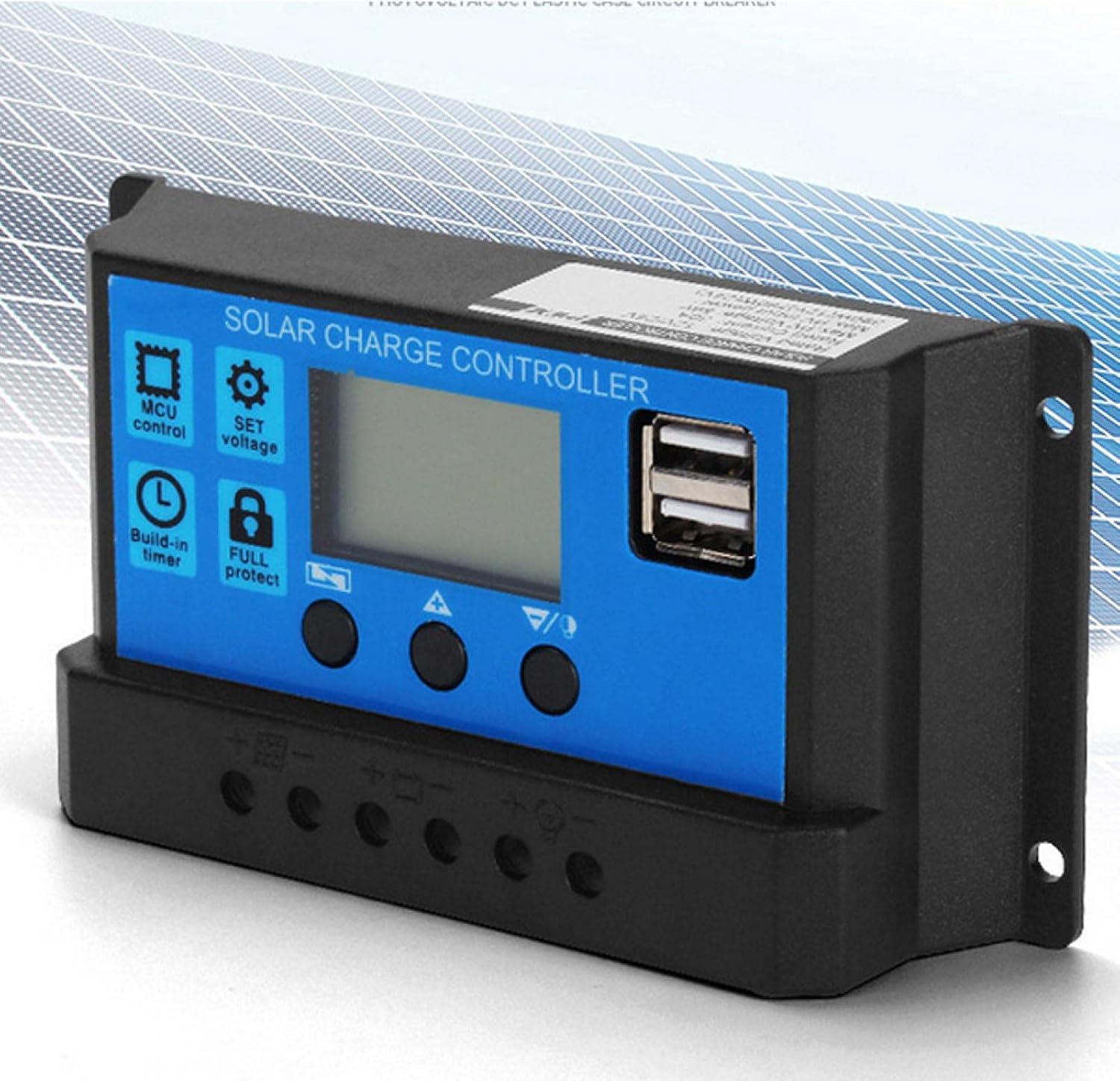 Контроллер заряда солнечной батареи, 60A/50A/40A/30A/20A/10A 12V 24V, автоматический контроллер заряда солнечной батареи, ШИМ-конт