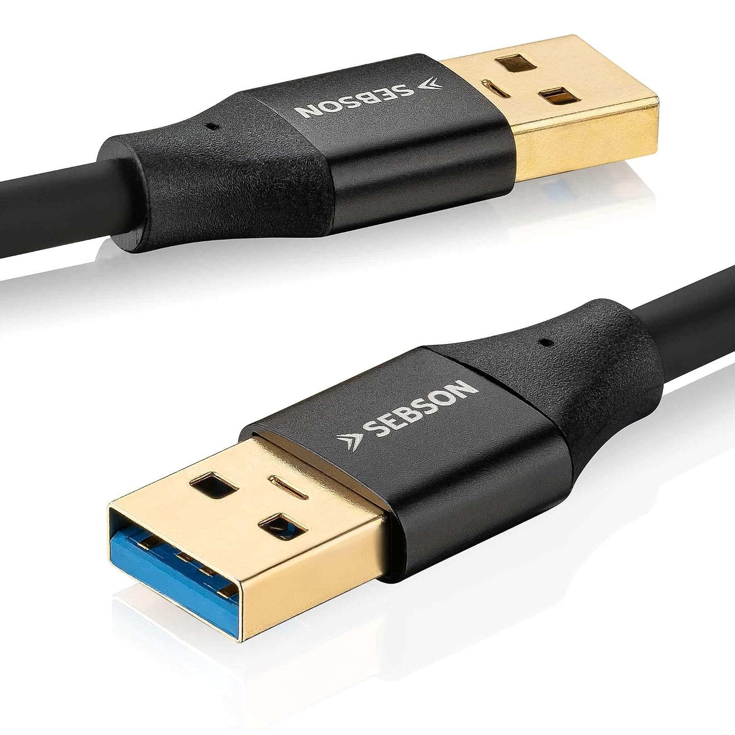 USB-кабель SEBSON 5 м – Type A к A – USB 3.0, скорость передачи данных 5 Гбит/с, соединительный кабель для компьютера, ноутбука, п
