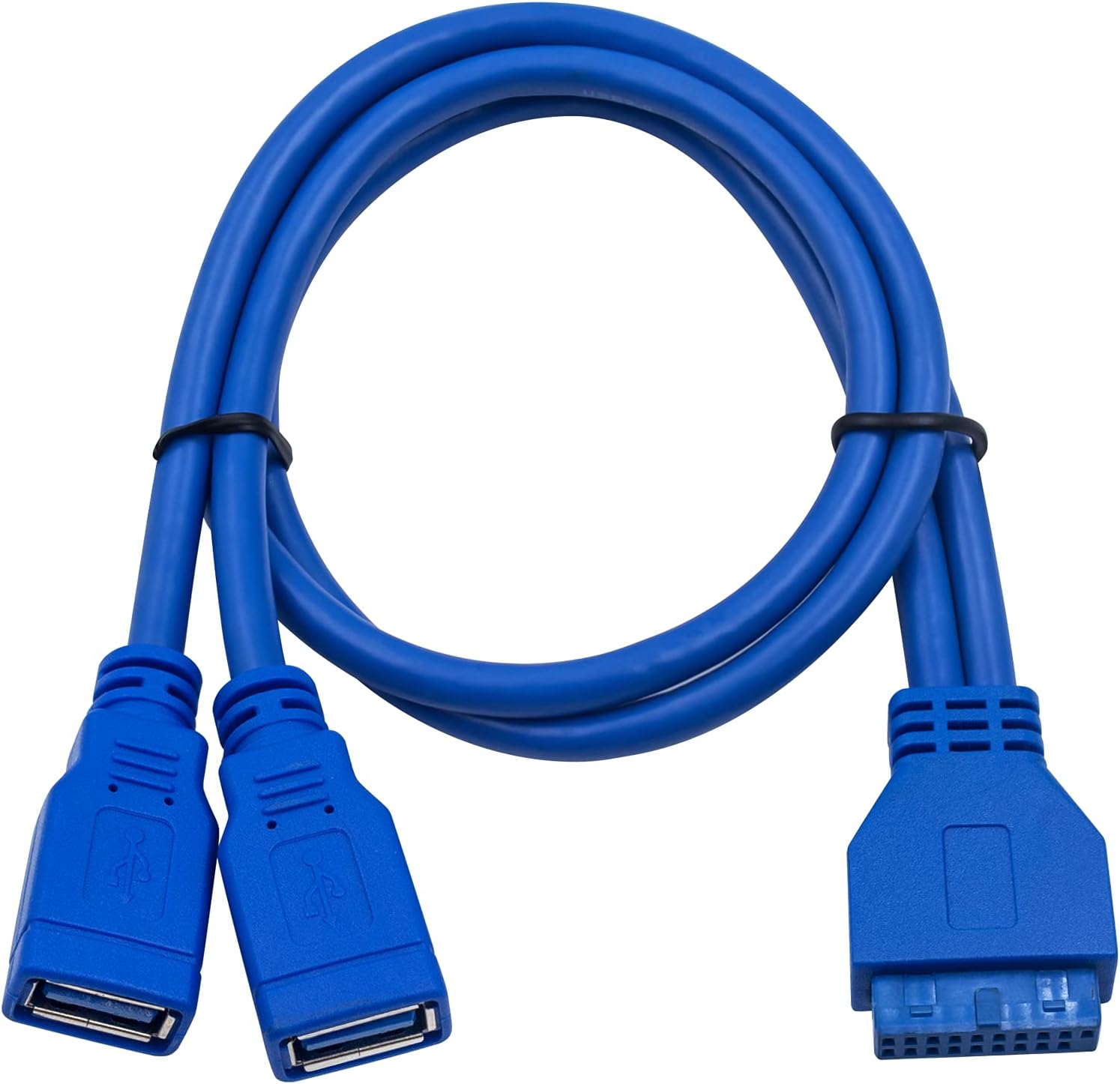 Кабель Duttek USB 3.0 для передней панели, кабель USB 3.0 19-контактный на 2AF для установки на переднюю панель материнской платы,