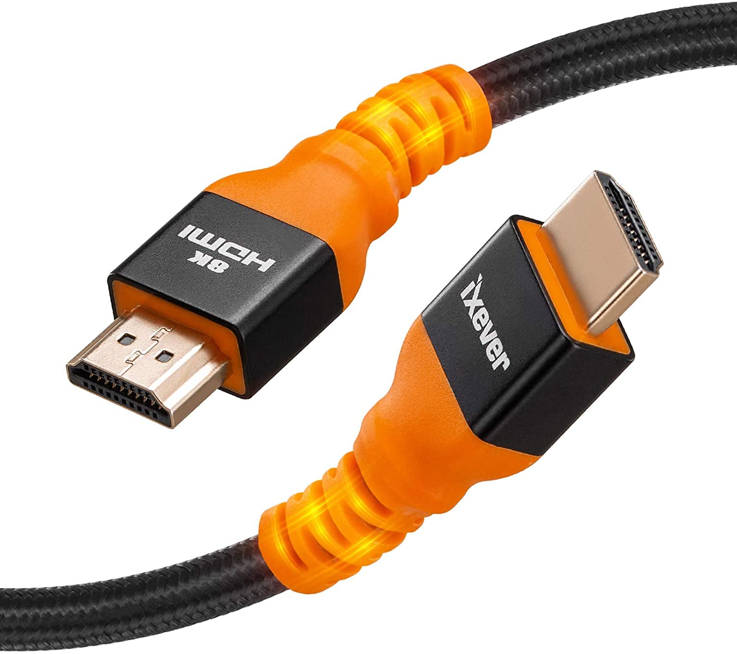 HDMI 8K 2.1 кабель 5 м, Ultra HD 48 Гбит/с высокоскоростной eARC RTX 3090 HDR10 4:4 HDCP 2.2 и 2.3 Dolby. Совместим с HDTV, Blue S