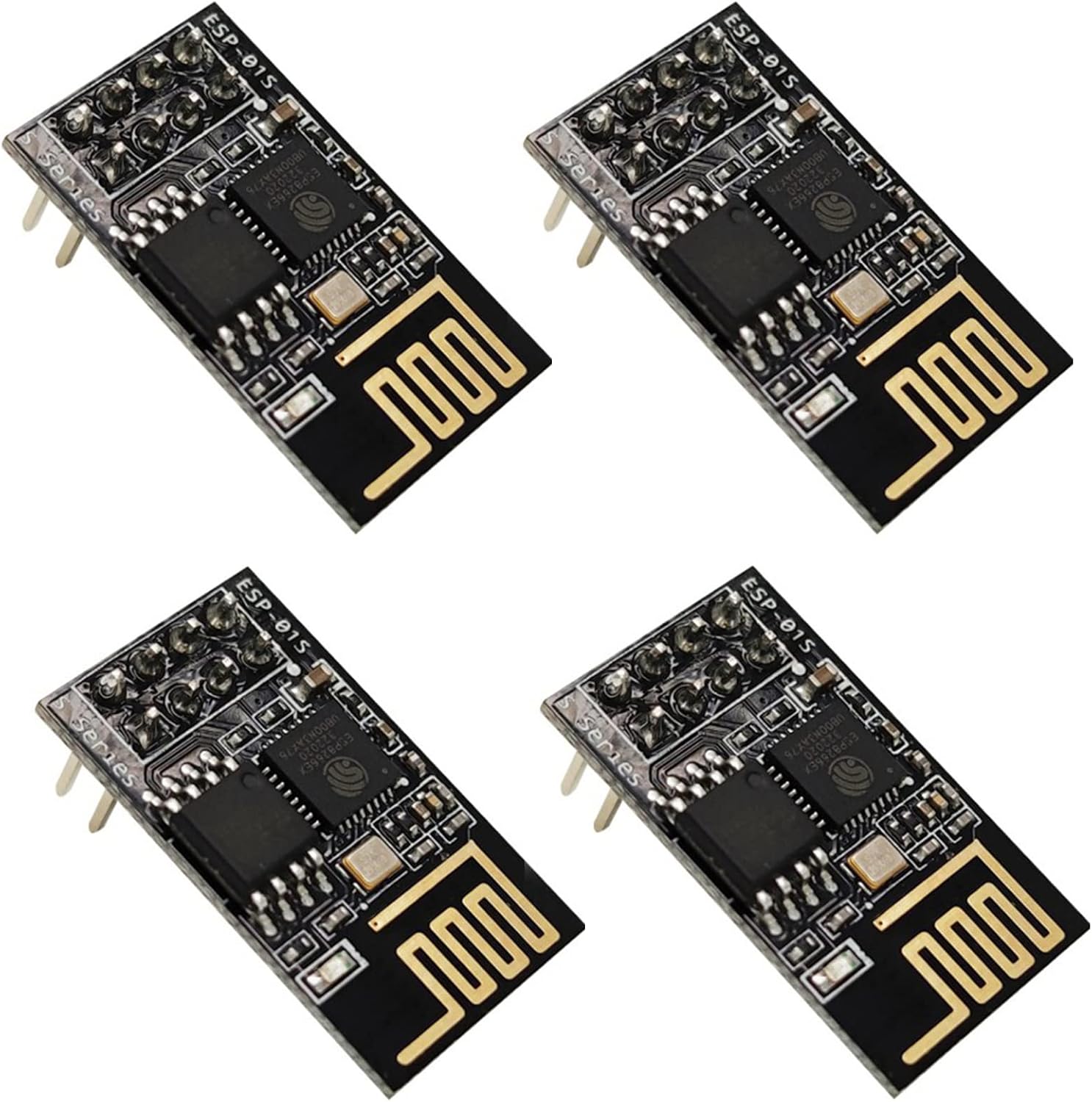 Модуль Wi-Fi ESP8266 ESP-01S, комплект из 4 штук.