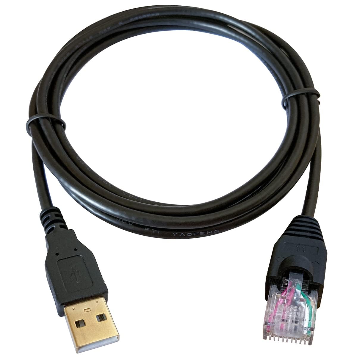 Кабель DSD TECH SH-RJ50A USB-RJ50 для устройств APC UPS PowerChute, аналог AP9827 (1,8 м/6 футов)