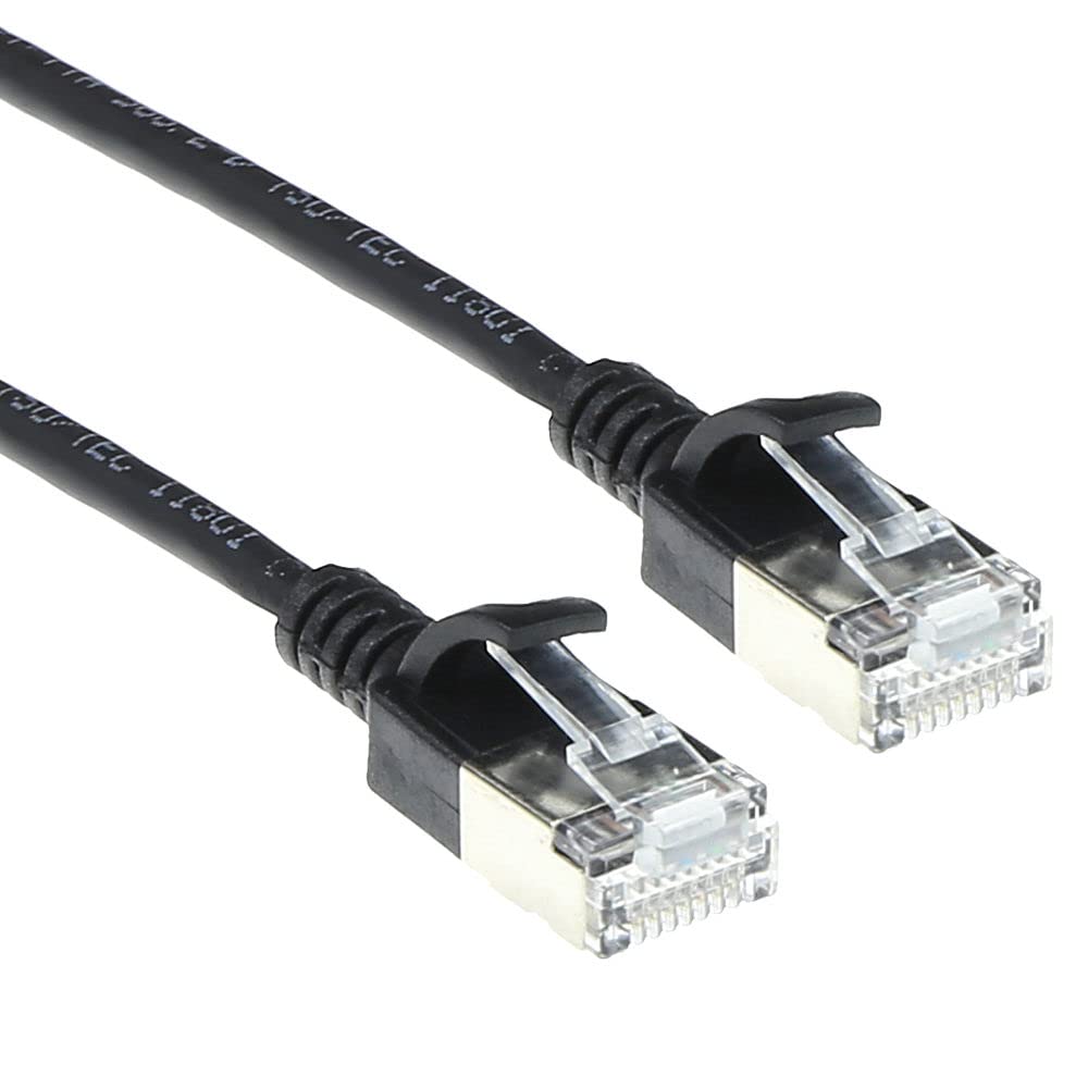 Мережевий кабель ACT CAT6a, U/FTP LSZH LAN, тонкий 3,8 мм, гнучкий кабель CAT 6a без зачіпок з вилкою RJ45, класу для центрів обро