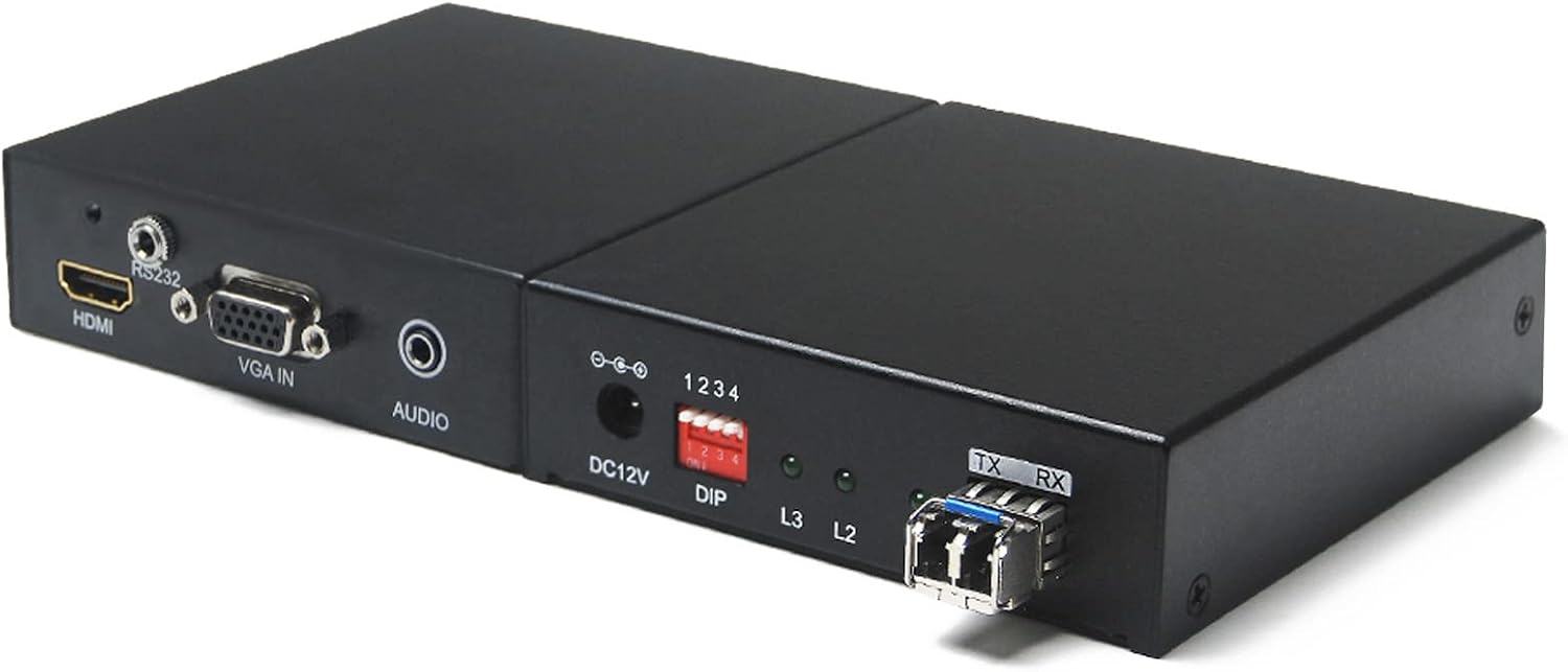 DDMALL ProAV HDMI Fiberglass HDMI Extender — одножильный оптоволоконный кабель LC, Full HD, до 20 км (12,4 мили), без сжатия, без