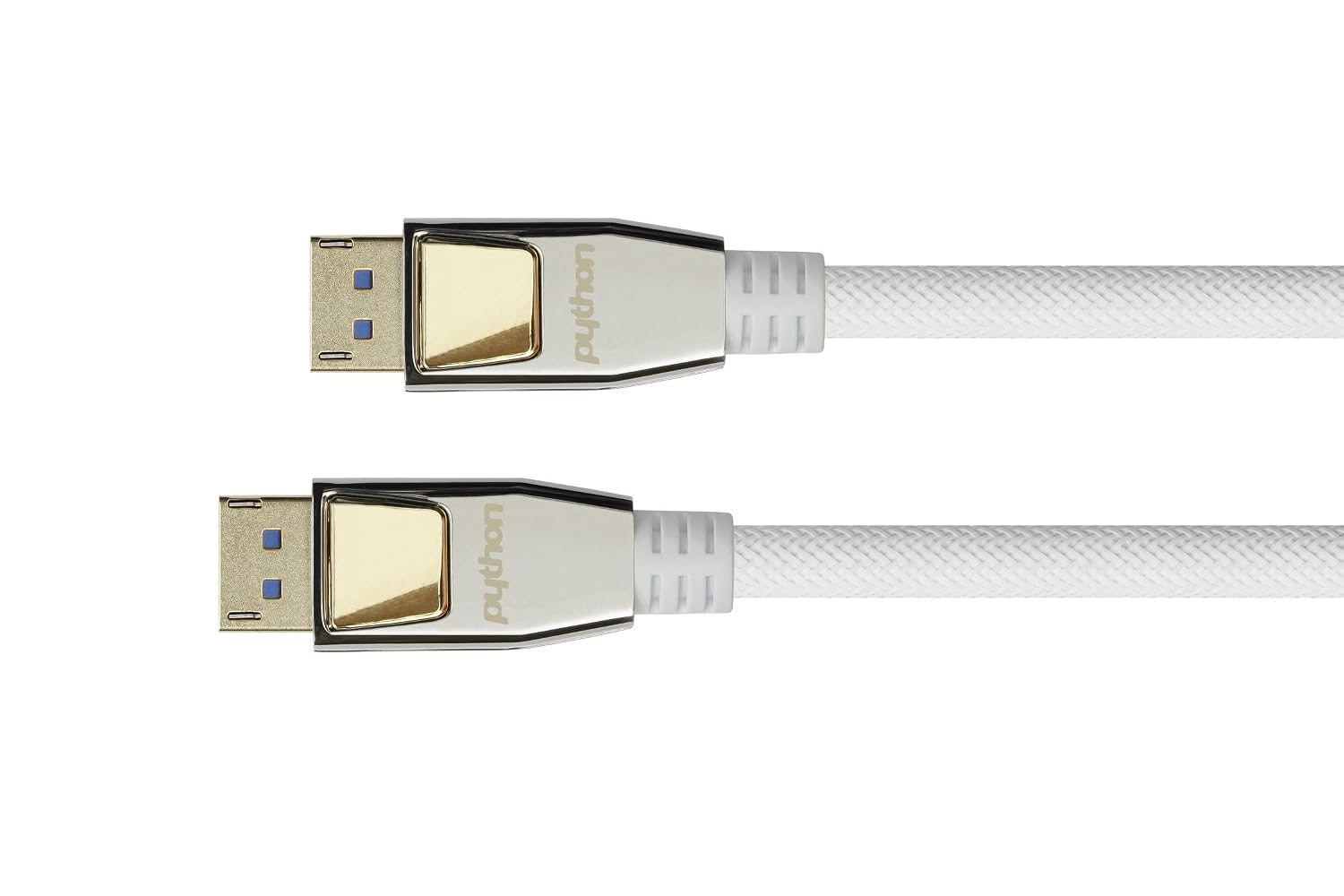 Кабель Python Premium DisplayPort 2.0 — 3 м — 54 Гбит/с, UHBR 13,5–4K при 240 Гц / 8K при 60 Гц — медный провод — нейлоновая оплет