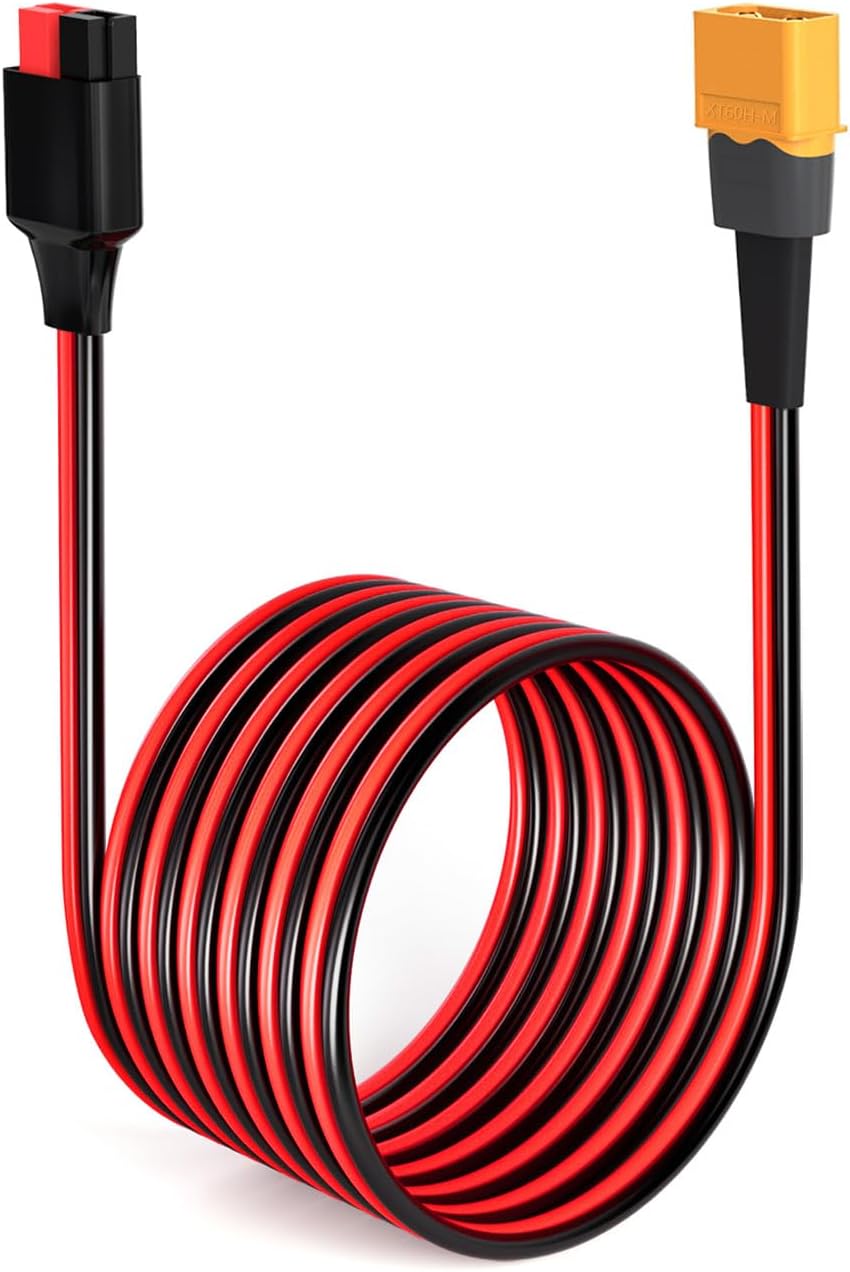 Адаптер ELFCULB XT60 — Anderson, кабель с разъемом 12 AWG XT60 «папа» — Anderson для портативной батареи питания БПЛА (6 м)