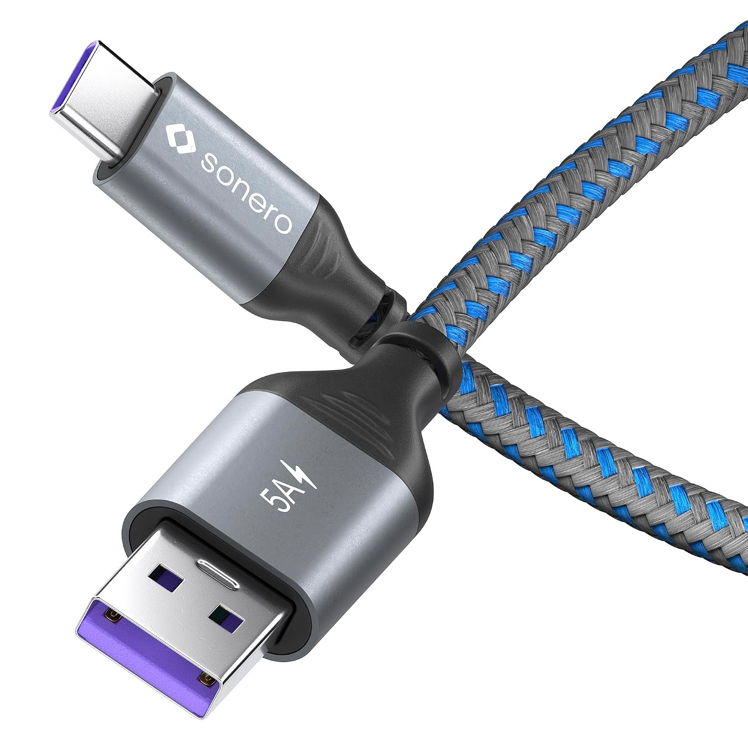Sonero® USB-C — USB-A, зарядный кабель, кабель для зарядки мобильного телефона, кабель для быстрой зарядки USB-C, USB 2.0, 5 В/5 А