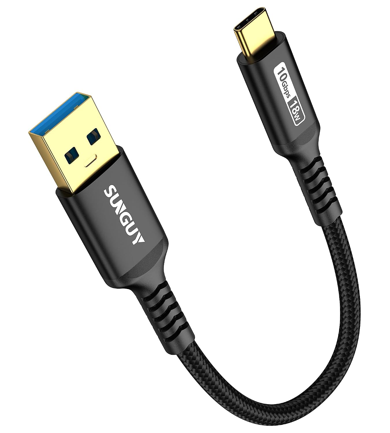 Кабель SUNGUY USB C для Android Auto, 15,2 см, 10 Гбит/с, USB C 3.1 Gen2, USB A — USB C, кабель для передачи данных, быстрая заряд