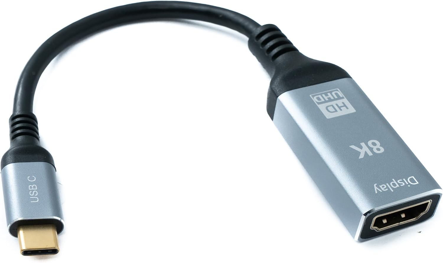 Кабель System-S USB4 20 см, штекер типу C – HDMI 2.1 стандартний, 40 Гбіт/с, 240 Вт, USB 4.0, 8K, 60 Гц, UHD 4K