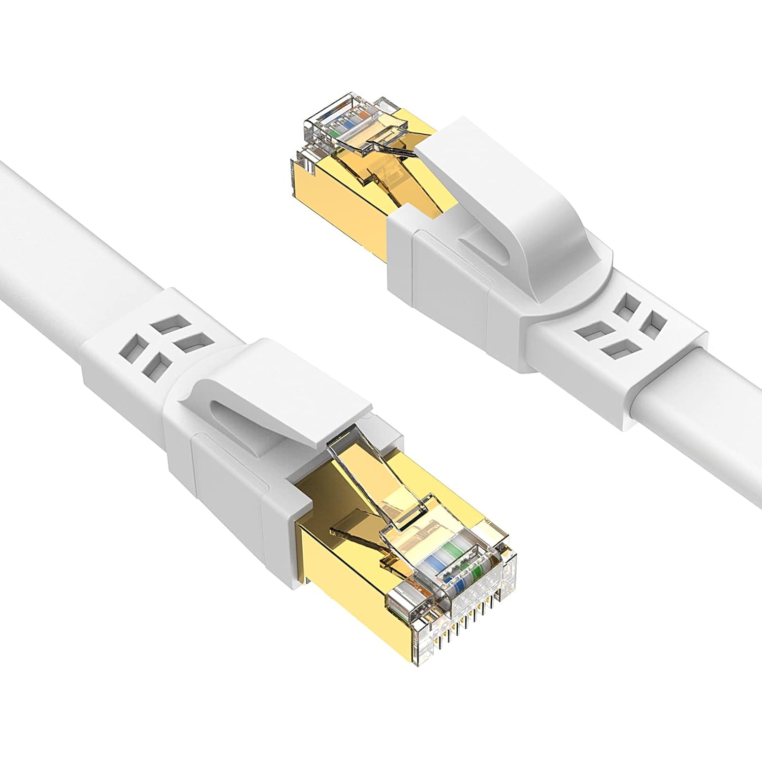 Сетевой кабель Ercielook CAT8 длиной 2,5 м, для наружного и внутреннего использования, удлинитель LAN-кабеля 40 Гбит/с для маршрут