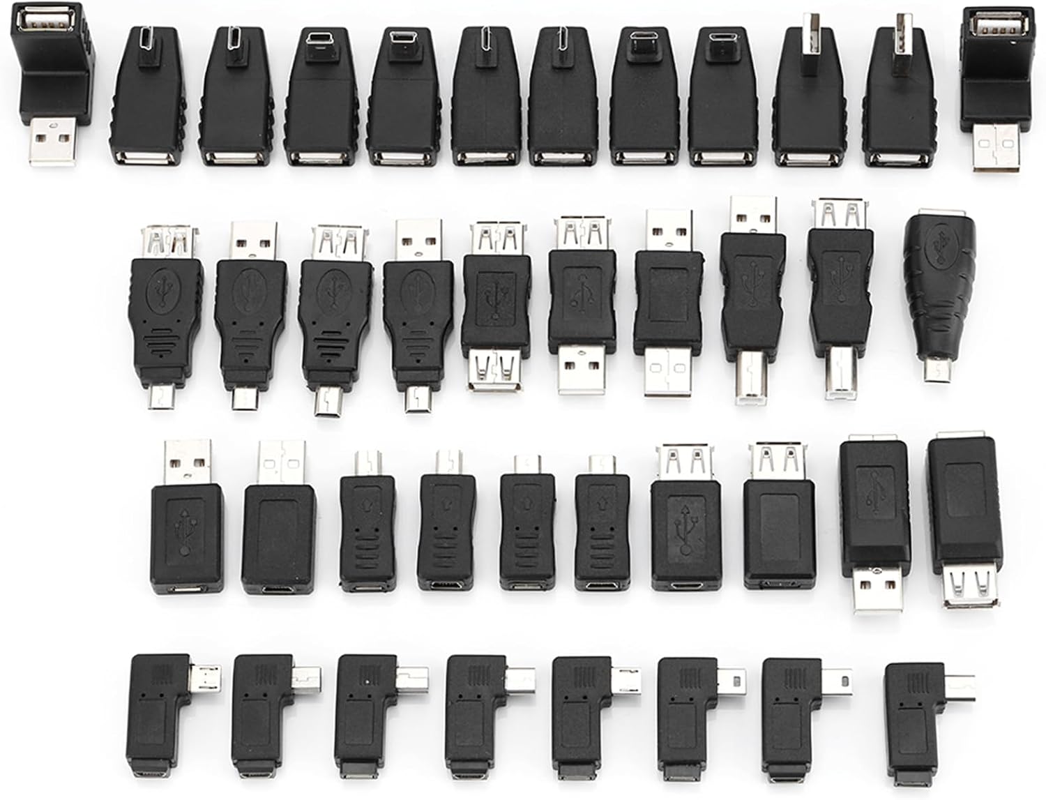 USB-адаптер, комплект USB-адаптеров, набор USB-адаптеров, адаптер Micro Mini USB 2.0 «папа-мама», комплект разъемов USB с нескольк