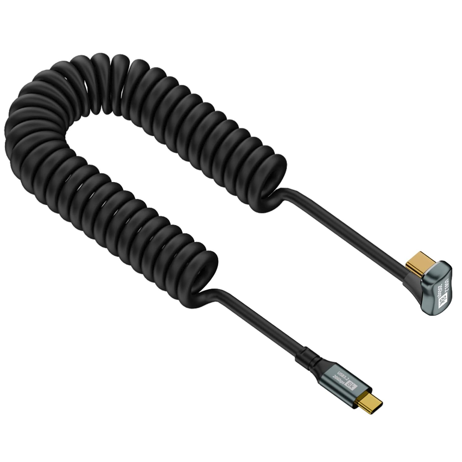USB-кабель Duttek с поворотом на 180 градусов, USB 3.2 Type-C, штекер-штекер, 100 Вт, быстрая зарядка для iPhone, Steam Deck, MacB