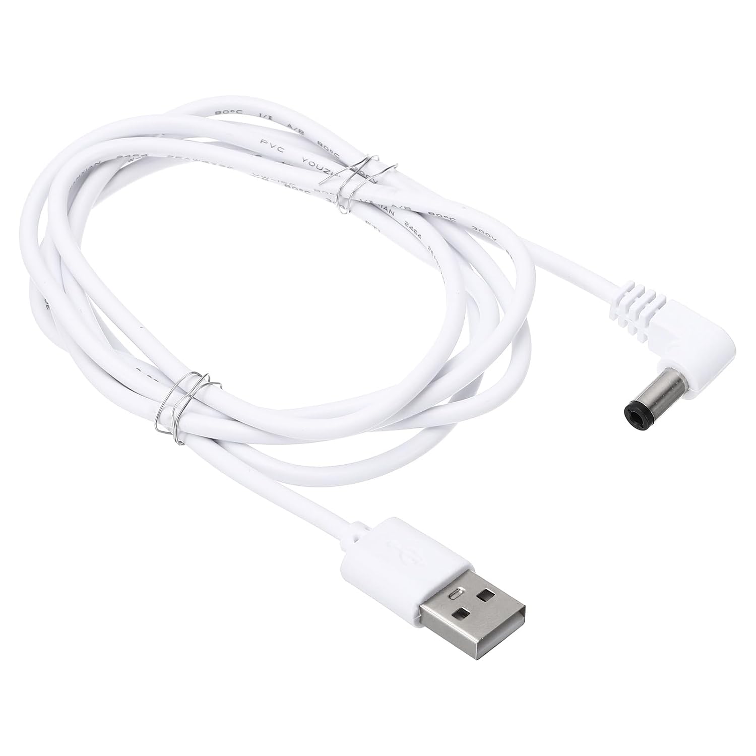 Кабель питания PATIKIL 1,5 м (5 футов) USB — DC 5,5 x 2,1 мм цилиндрический разъем, адаптер для зарядки светильников, вентиляторов