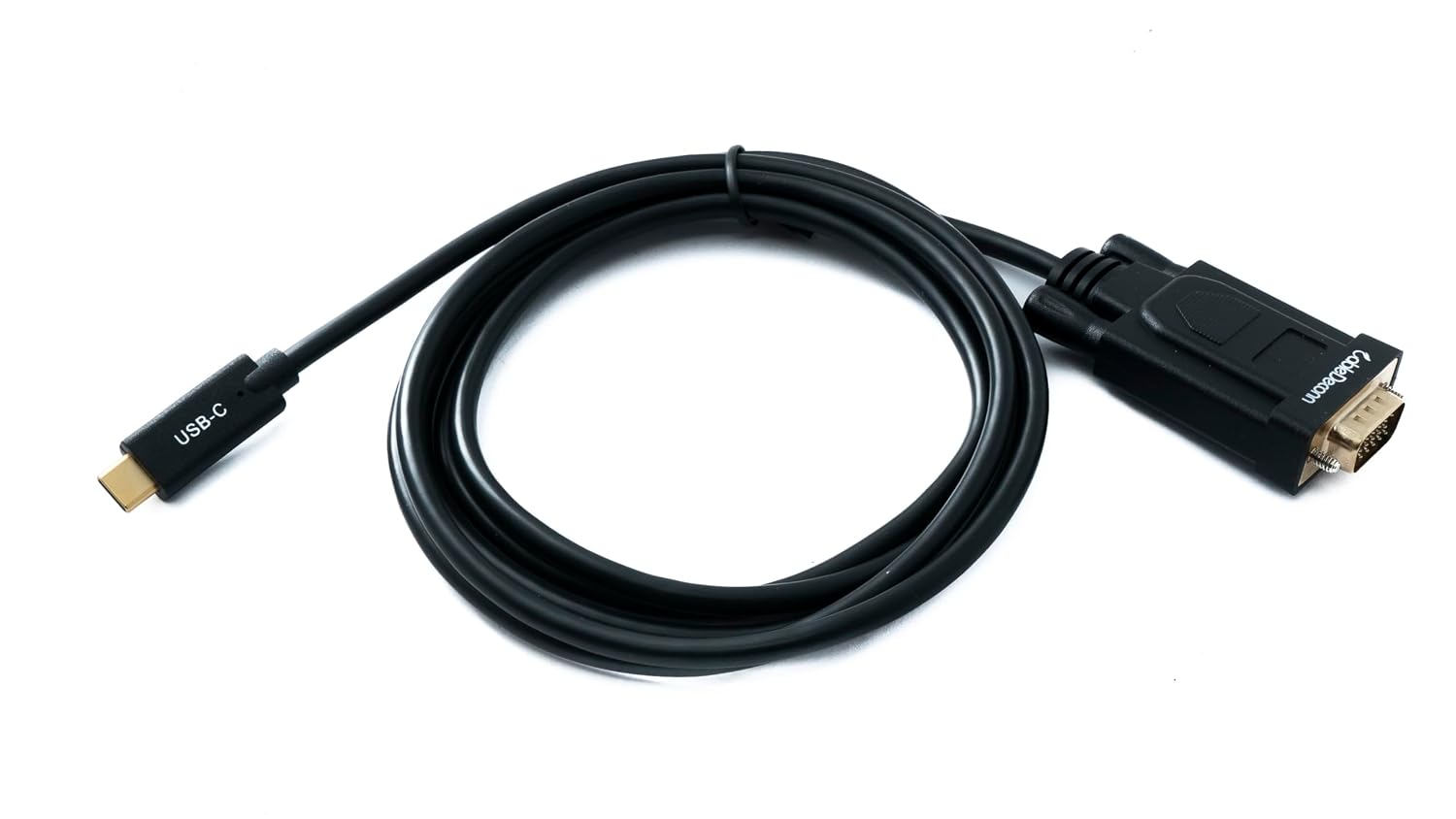 Кабель System-S VGA 180 см с разъемом USB 3.1 Type-C, крепежные винты для панели, адаптер DSub 15pin.