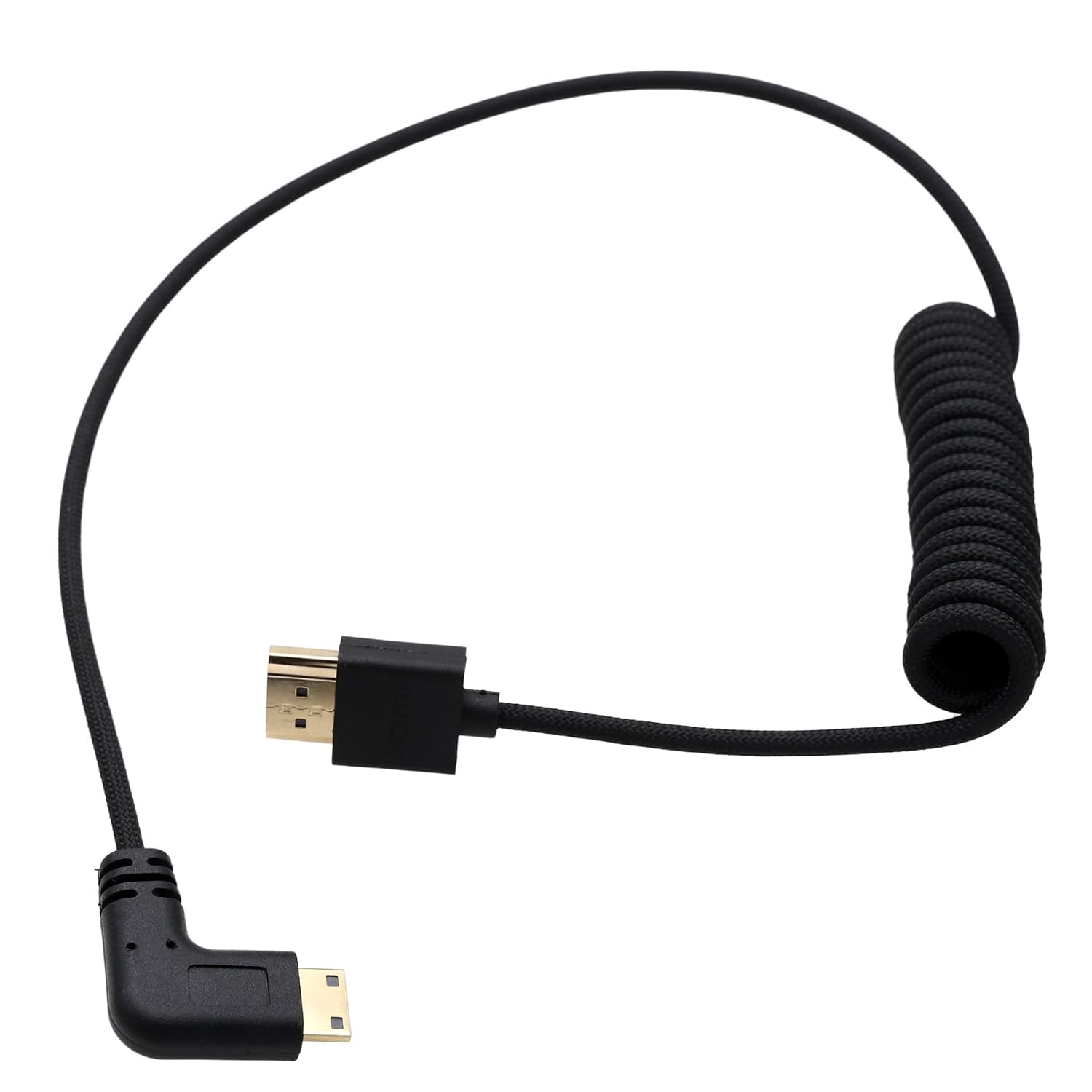 Кабель HangTon Mini HDMI — HDMI 4K120 8K60 для мониторов Canon EOS R RP, Sony Atomos Ninja V Ultra SmallHD Cine5 Indie7, L-образны