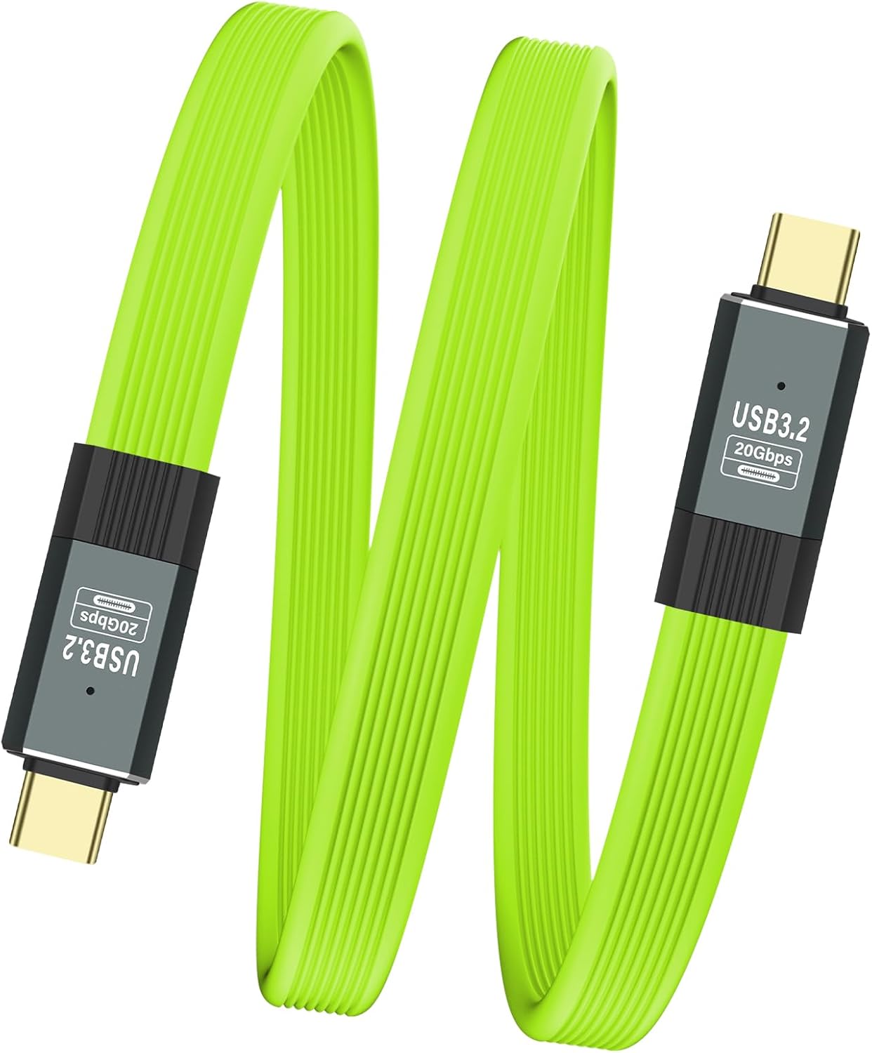 Кабель швидкої зарядки SinLoon USB 3.2 Gen 2, кабель USB C - USB C, підтримує швидку зарядку 5A/100W, передачу даних 20 Гбіт/с, ві
