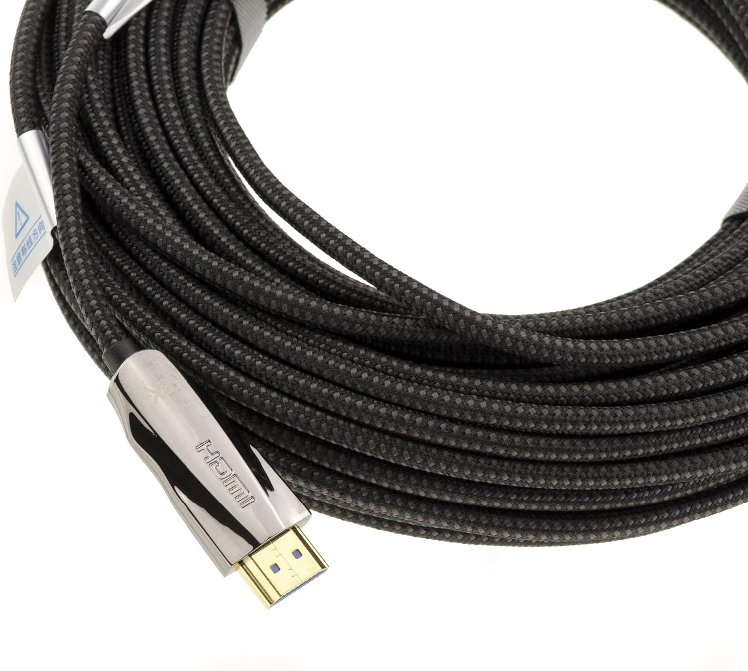 Кабель KALEA-INFORMATIQUE HDMI 8K 48 Гбит/с 10 м с оптическим волокном и сердечником из чистого алюминия, алюминиевой изоляцией и