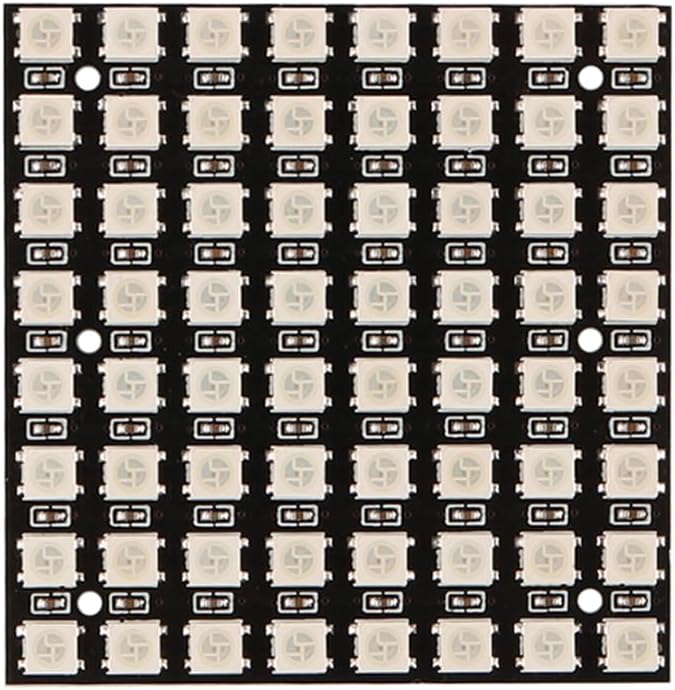 64-битный модуль матрицы WS2812B 8x8 для самостоятельной сборки, предназначенный для наружной рекламы и цифровых вывесок. Программ