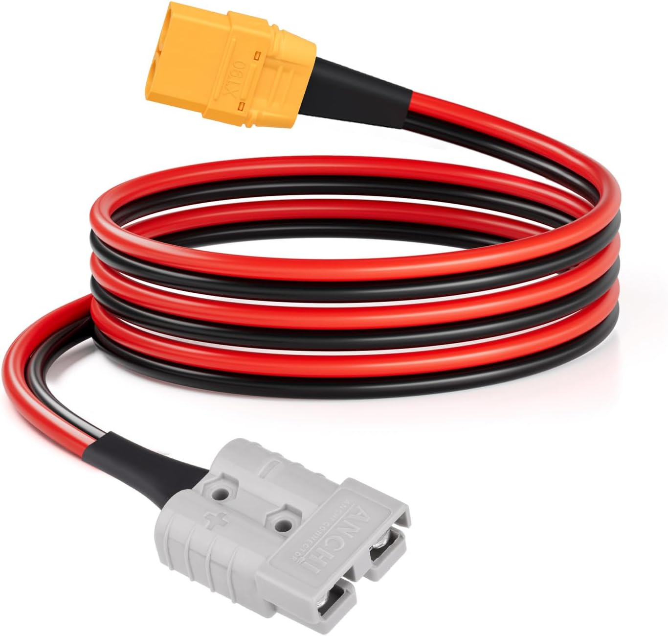 Кабель ELFCULB XT90 — Anderson, удлинительный кабель с разъемом Anderson 10AWG 50A и гнездом XT90 для установки на солнечные прице