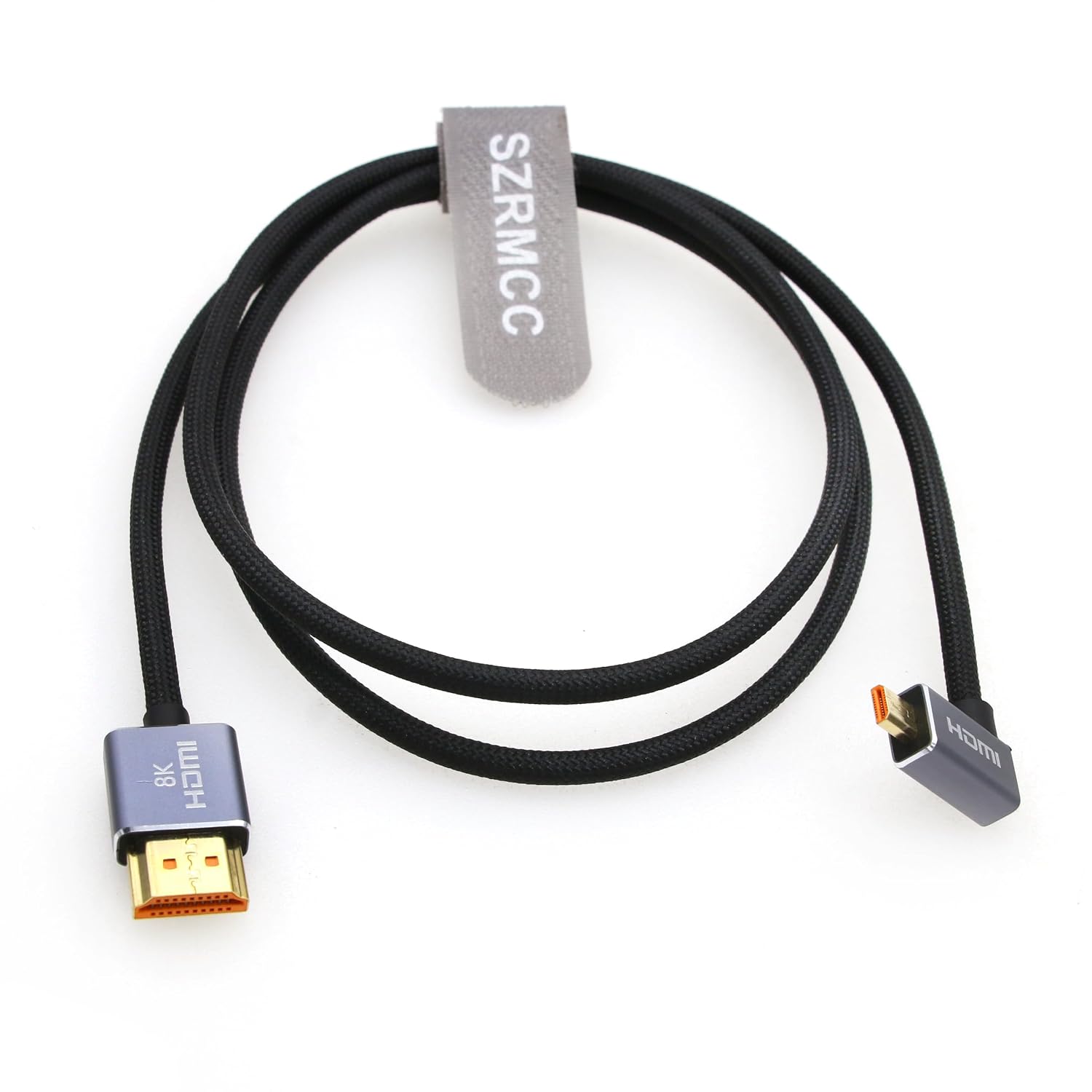 SZRMCC 8K 2.1 Micro HDMI — HDMI плетеный гибкий кабель высокой скорости 4K @ 120 Гц 2.1 HDMI кабель для Hero 7, Raspberry Pi4, S-O