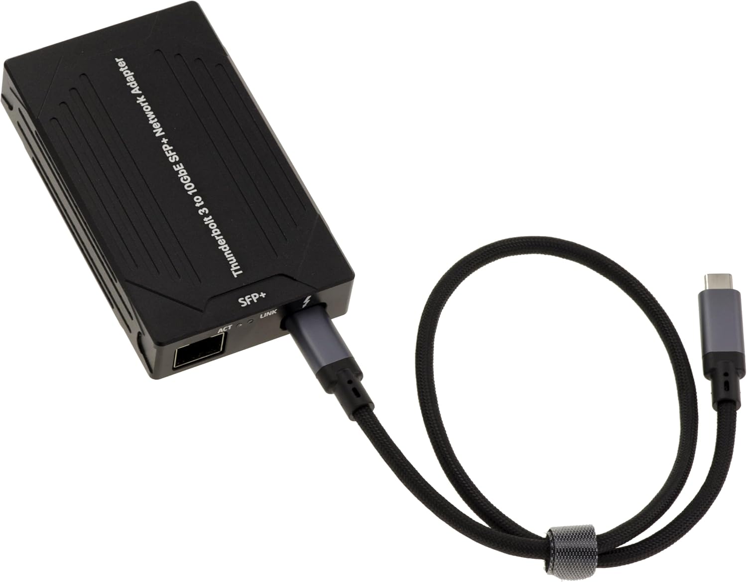 Кабель-адаптер KALEA-INFORMATIQUE USB 4 Thunderbolt 3 10G до SFP+ Fiber з чіпсетом Intel I82599