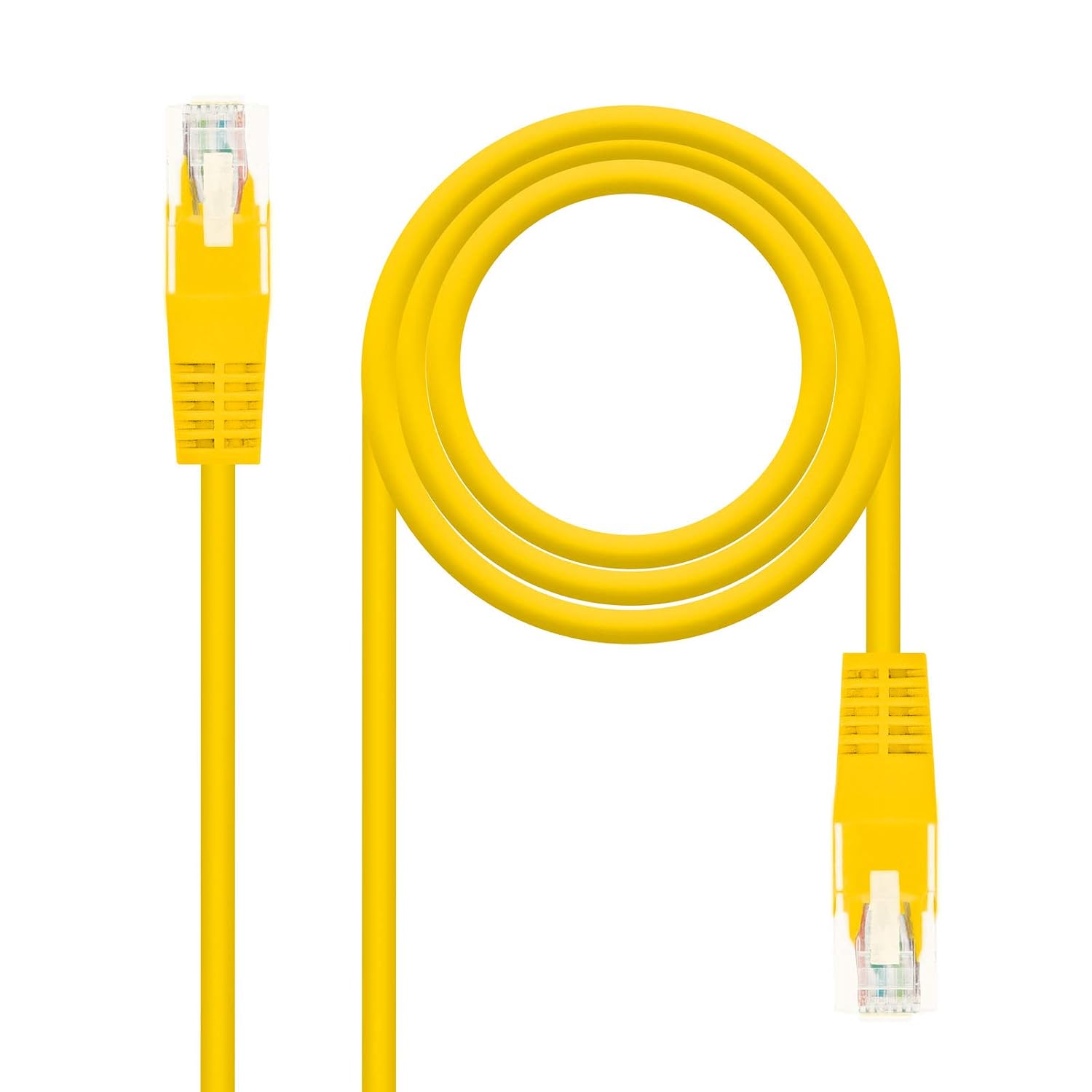 Сетевой кабель UTP Cat.6, AWG24, 2,0 м, желтый, идеально подходит для подключения к интернету и передачи данных.