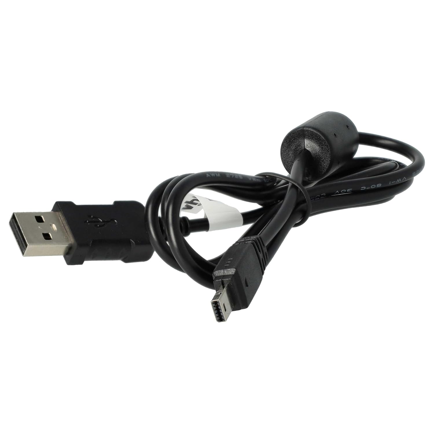 USB-кабель vhbw для передачи данных, совместимый с камерами Casio Exilim EX-Z330, EX-Z550, EX-Z77, EX-Z450, EX-Z65, EX-Z650, EX-Z7