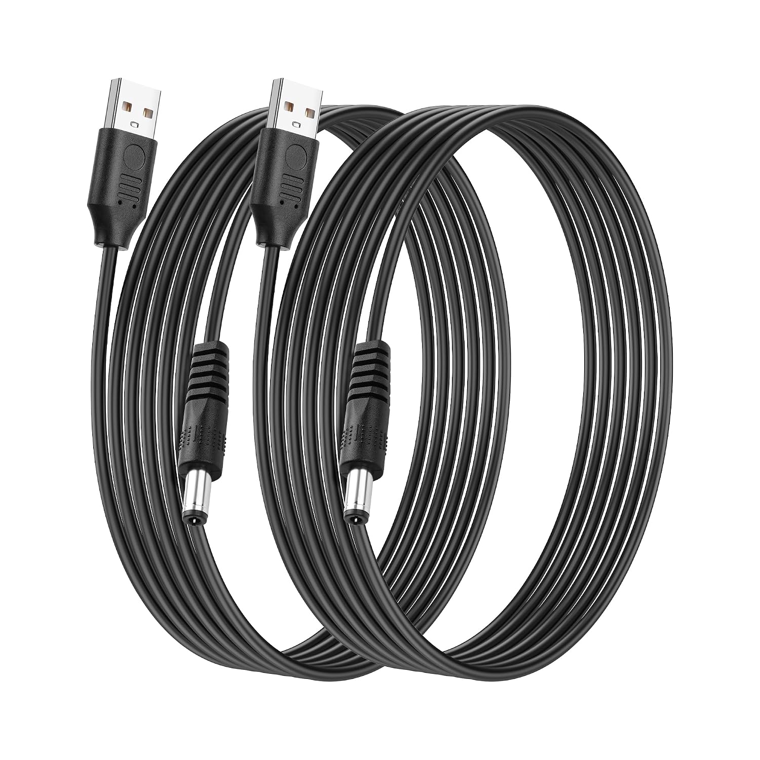 Кабель питания SinLoon USB-DC 5,5 x 2,5 мм 5 В/12 В 3 А 3 м, 2 шт., зарядный кабель 5,5 мм для ноутбуков/систем безопасности/свето