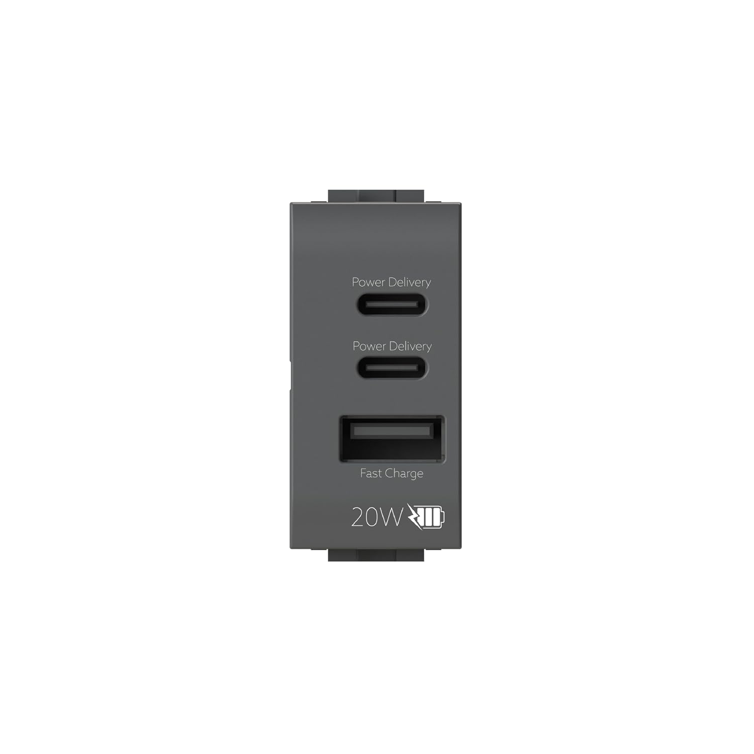 4box - USB CCA адаптер питания мощностью 20 Вт, совместимый с Bticino® LivingLight™, для зарядки устройств без использования адапт