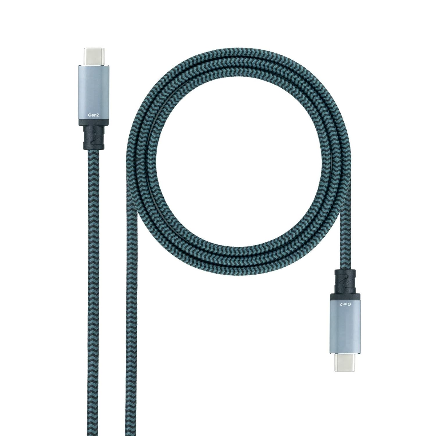 USB-кабель – 1,5 м, USB 3.2 Gen2x2, 100 Вт, поддержка 4K/60 Гц, разъем USB-C «папа-папа».
