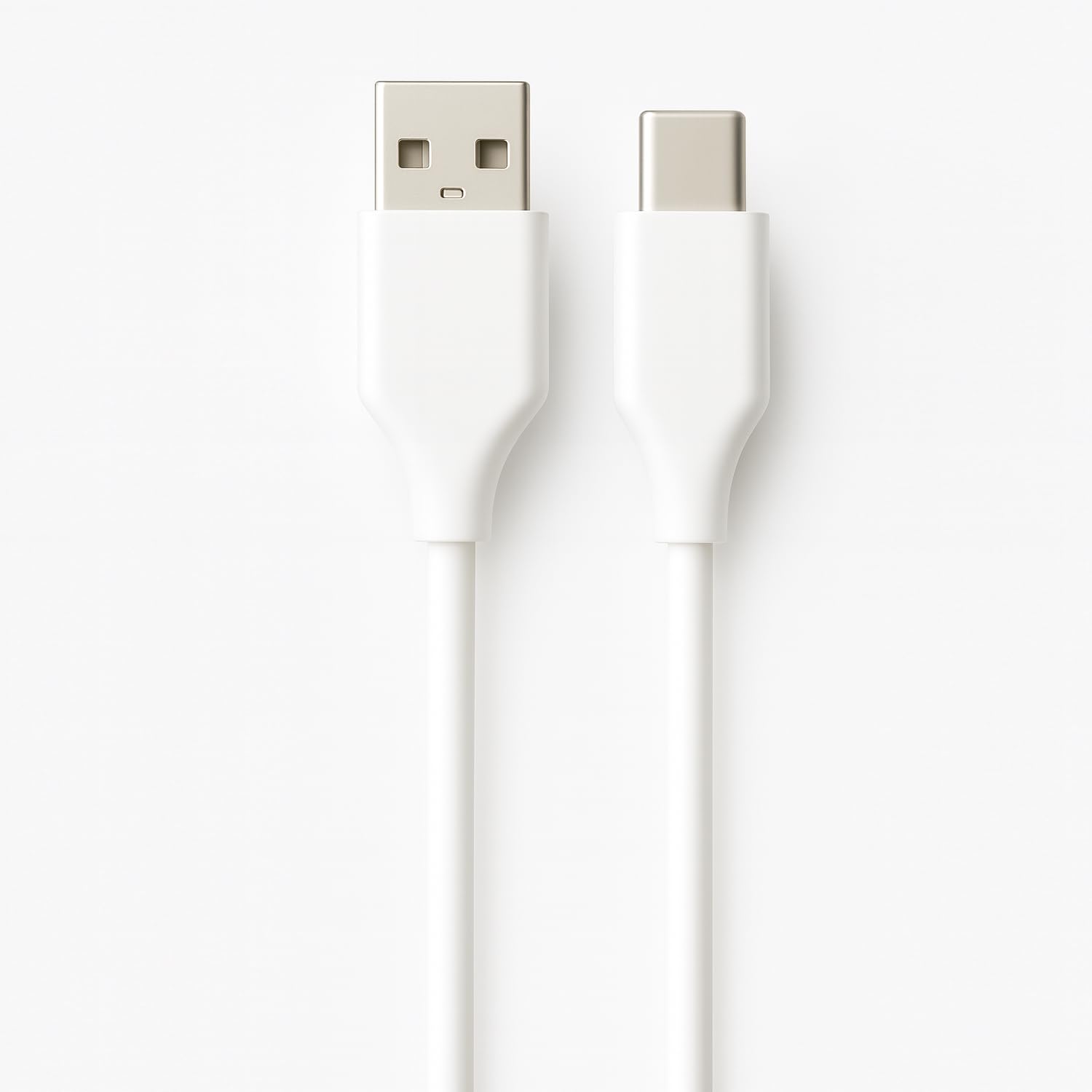 Кабель Ewent USB-A — USB-C длиной 1 м, белый, поддержка PD, мощность 60 Вт (20 В/3 А) + скорость передачи данных 480 Мбит/с, ПВХ,