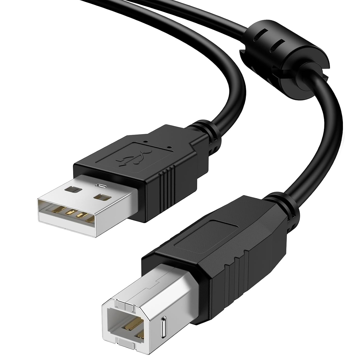 USB-кабель для принтера Vancle 1,8 м, разъем USB-A — USB-B, USB 2.0 Type B, позолоченный, подходит для принтеров HP, Canon, Epson,