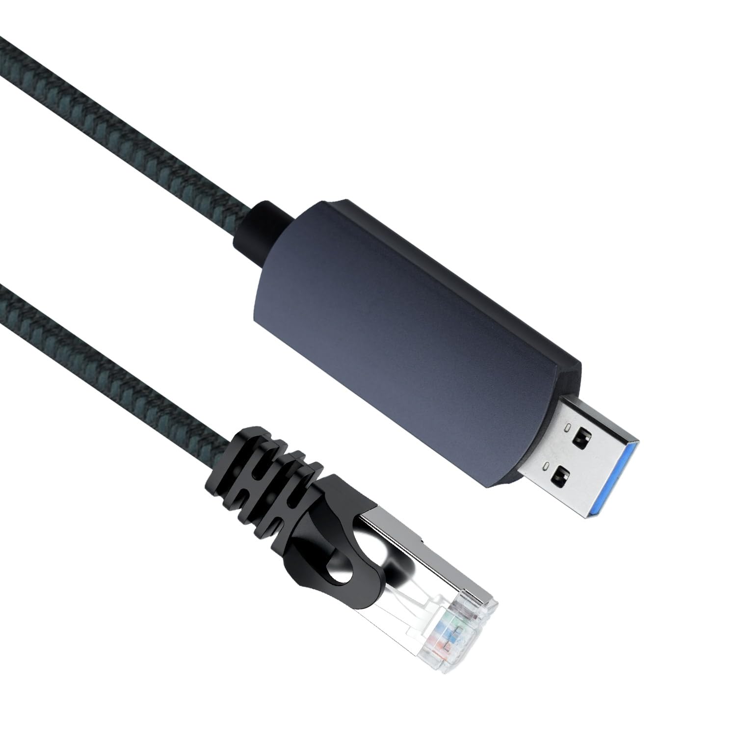 Кабель USB 3.0 — RJ45 Ethernet, 1000 Мбит/с, Plug and Play, совместим с Windows, macOS, Linux, Android, Chrome OS и Switch — 2 м