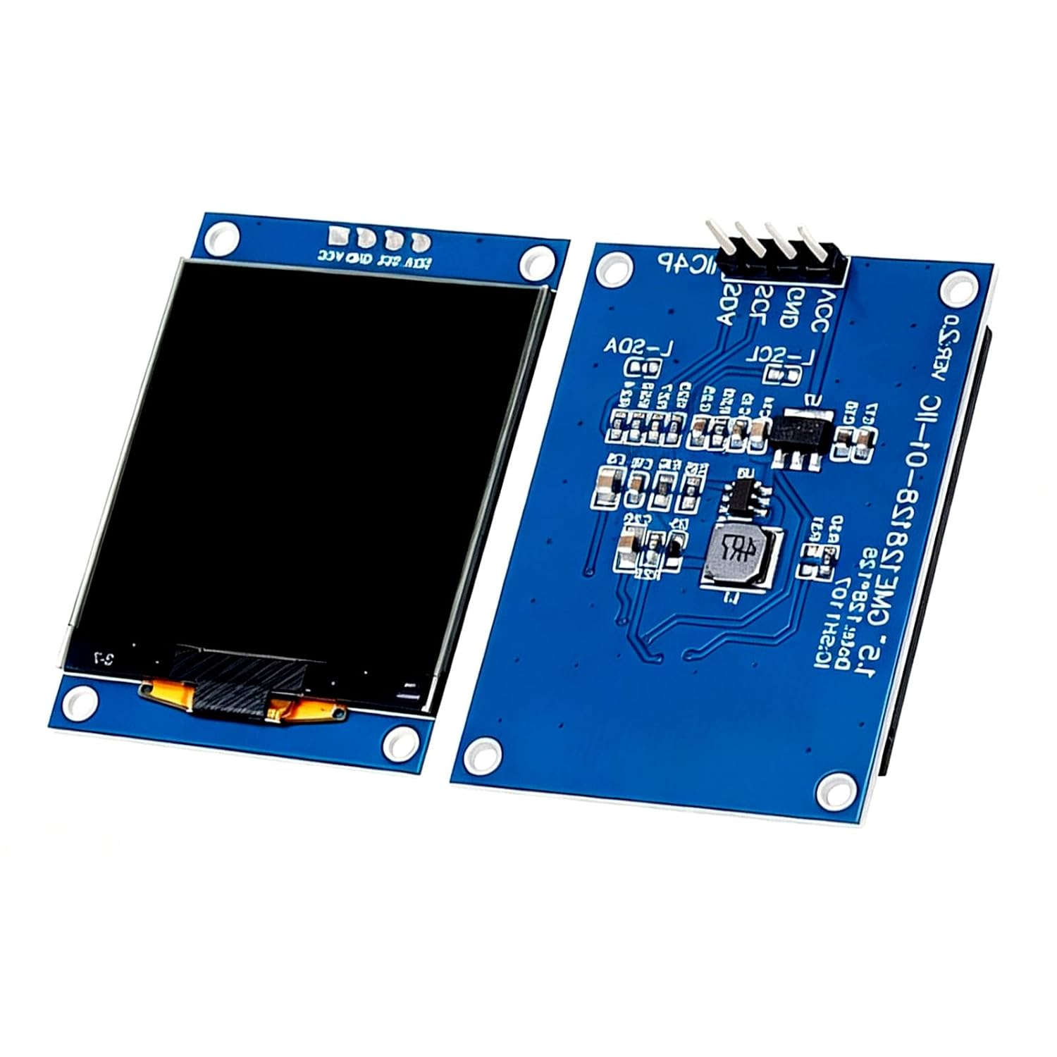 SH1107 1,5-дюймовий OLED-модуль дисплея, 128 x 128, IIC I2C, 4-контактний, білий