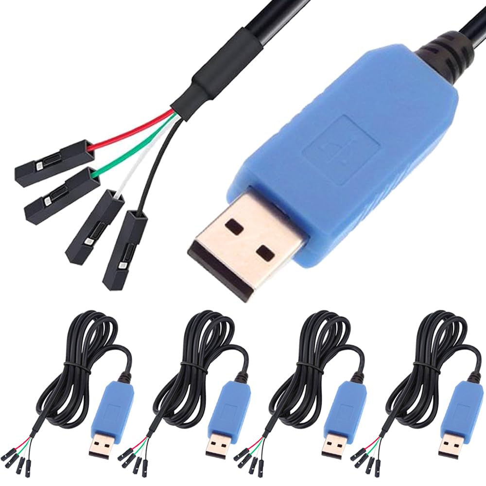 Кабель-адаптер USB-TTL послідовного порту 3,3 В, USB-штекер для сигналу TX/RX, крок роз'єму 0,1 дюйма з мікросхемою PL2303TA Proli