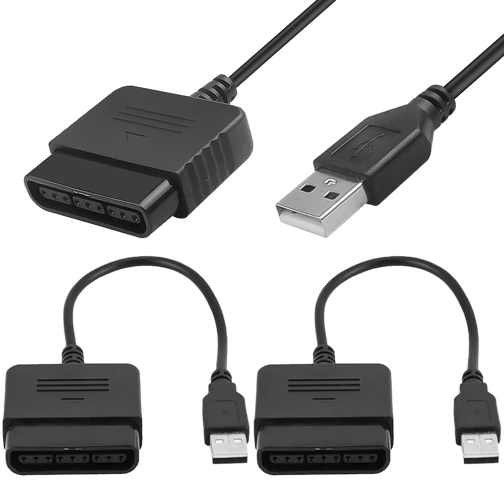 Адаптер-конвертер PS2 в USB, кабель-конвертер с разъемом PS2/3 «мама» на штекер USB 2.0 «папа», адаптер-конвертер для подключения