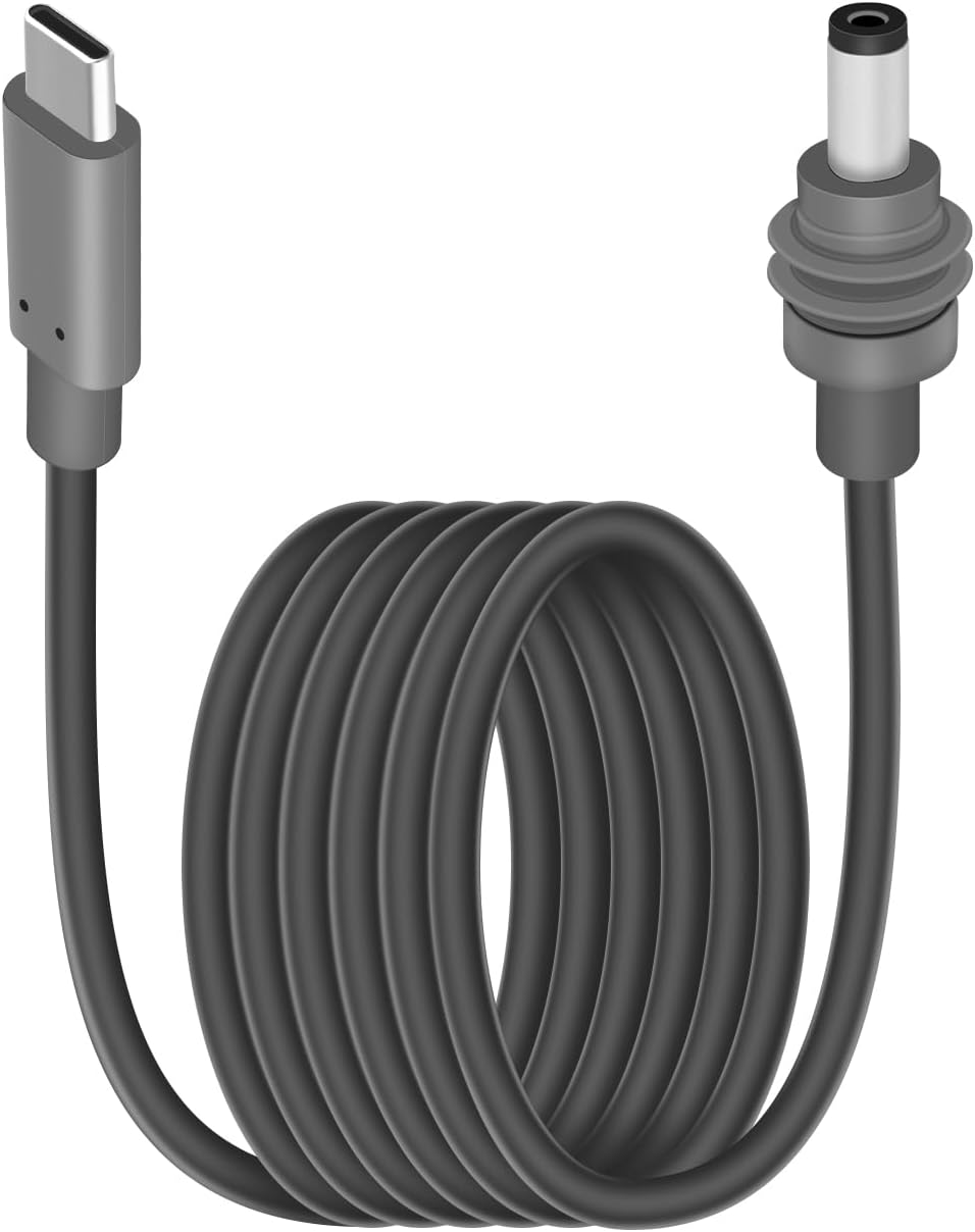 Кабель питания 100 Вт PD USB C — Mini DC 5,5 мм x 2,1 мм, удлинительный кабель 18AWG Mini DC 5521 «папа» — Type-C «папа», 20 В 5 А