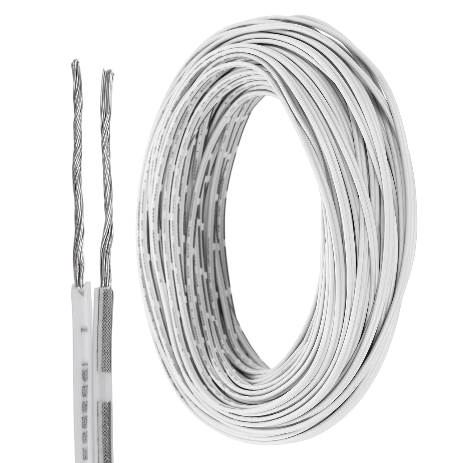 Универсальный провод для гаражных ворот QUARKZMAN 30 м, 24AWG, 2-жильный, из луженой меди, удлинительный кабель для пульта управле