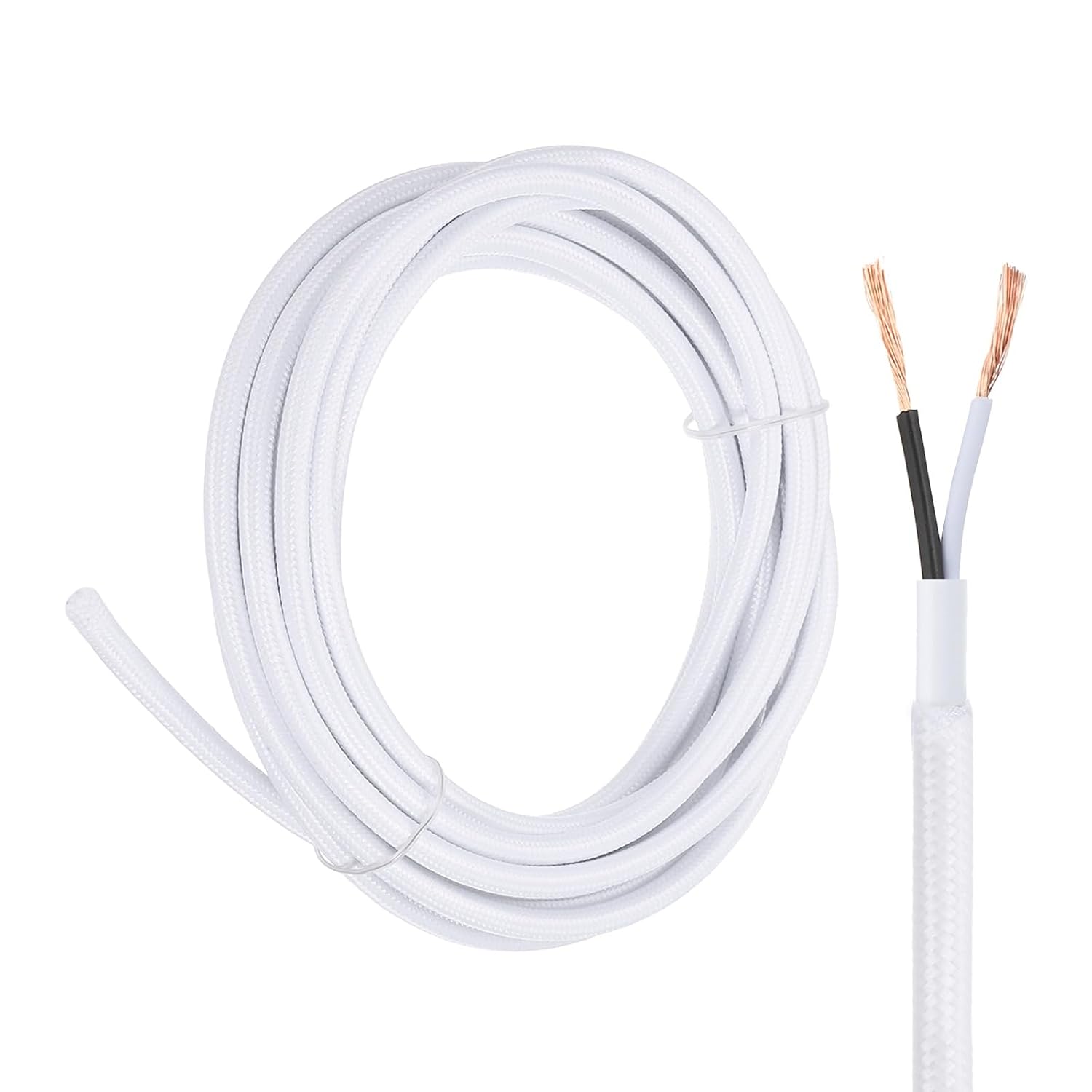 Кабель для ламп QUARKZMAN с тканевой оплеткой, сертифицирован UL, 18AWG, 2 жилы, винтажный, промышленный, 300 В SVT, электрический