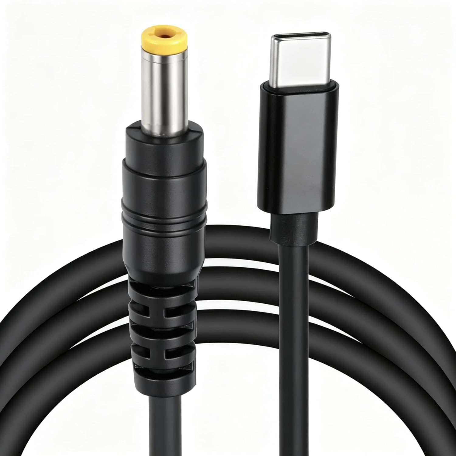 Кабель для быстрой зарядки 12 В USB C — DC5525 PD, 1,5 м, 5,5 мм x 2,5 мм, 65 Вт/12 В постоянного тока, адаптер Type C с входом 3