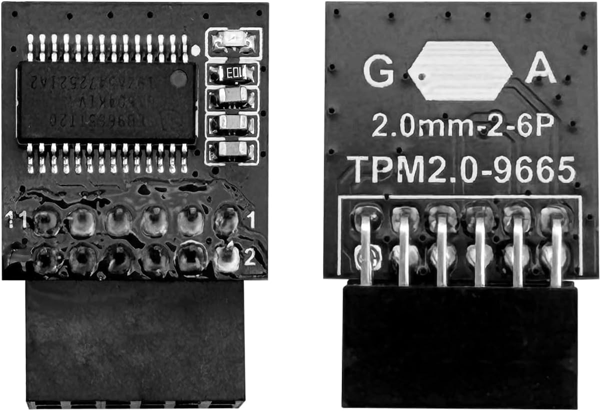 Модуль TPM 2.0, крок 2.0 мм, 12-полюсний, для материнських плат Win 11, чіп, самостійне оновлення