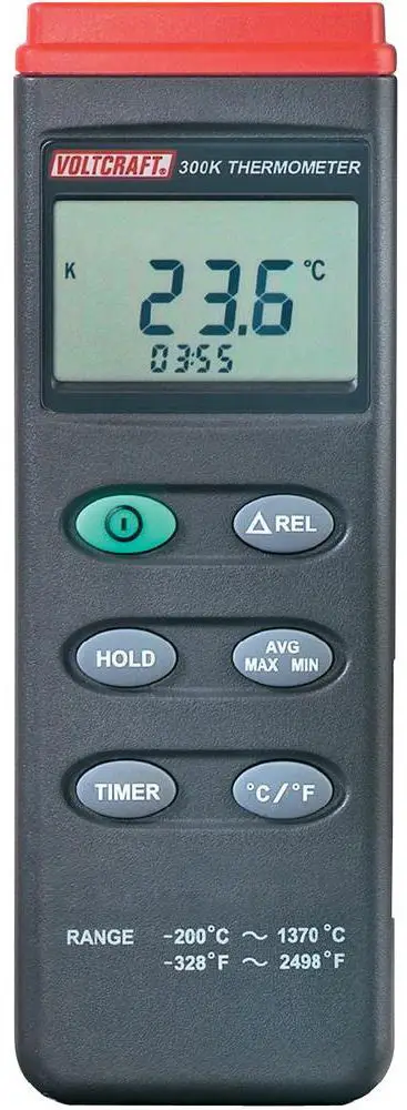 Термометр VOLTCRAFT K204D типа К, -200 - +1370 °C