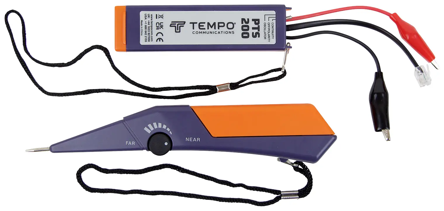 Кабельный тестер и локатор Tempo Communications PTS100/200, максимальная дальность 10 км.