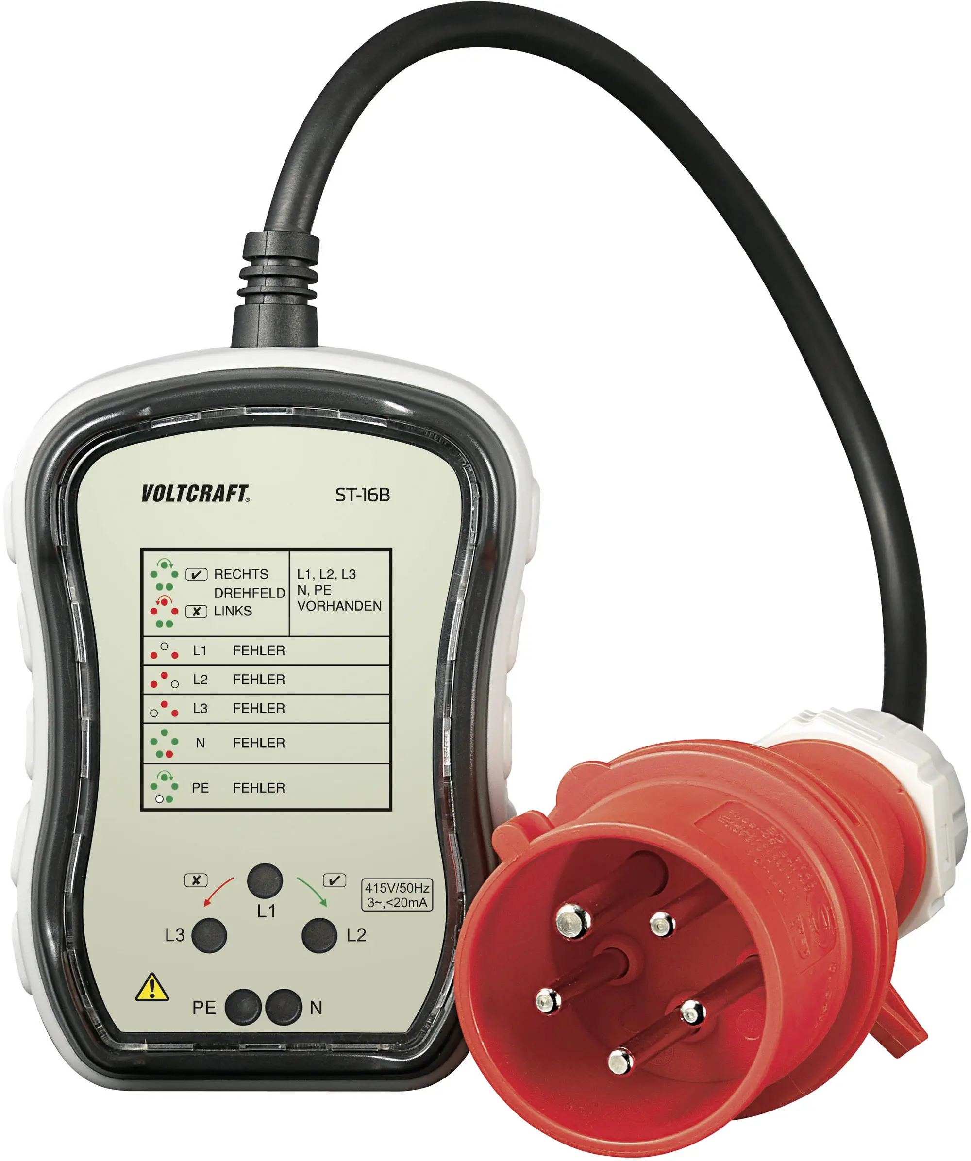 Тестер розеток VOLTCRAFT ST-32B