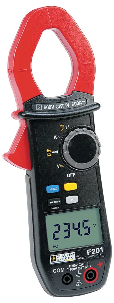 Клещи Chauvin Arnoux F201, CAT III 1000 В, CAT IV 600 В